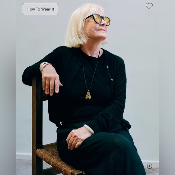 J.Crew Featherweight cashmere-blend cropped sweater shell in jet black - Picture 2 of 11